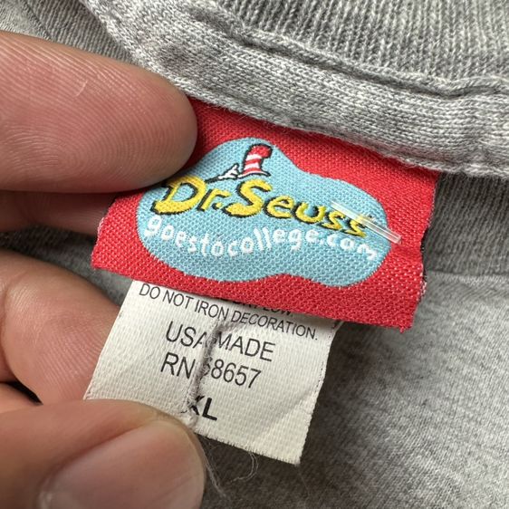 เสื้อยืด Dr. Seuss งานป้าย ยุค​ 00 Size XL รูปที่ 6
