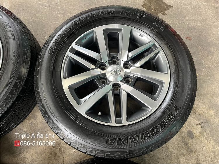 ✨ล้อแม็ก✨Toyota Fortuner ตัวท็อป ขอบ 18 เทาหน้าเงา พร้อมยาง 265-60-18 Yokohama ปี 22 รูปที่ 5