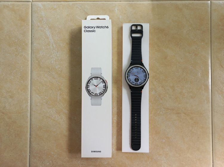 สแตนเลส เงิน Samsung Galaxy Watch 6 Classic 47 mm ใหม่มากๆ 