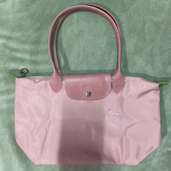 Longchamp Le Pliage Green สี Petal Pink หูยาว ไซด์ M