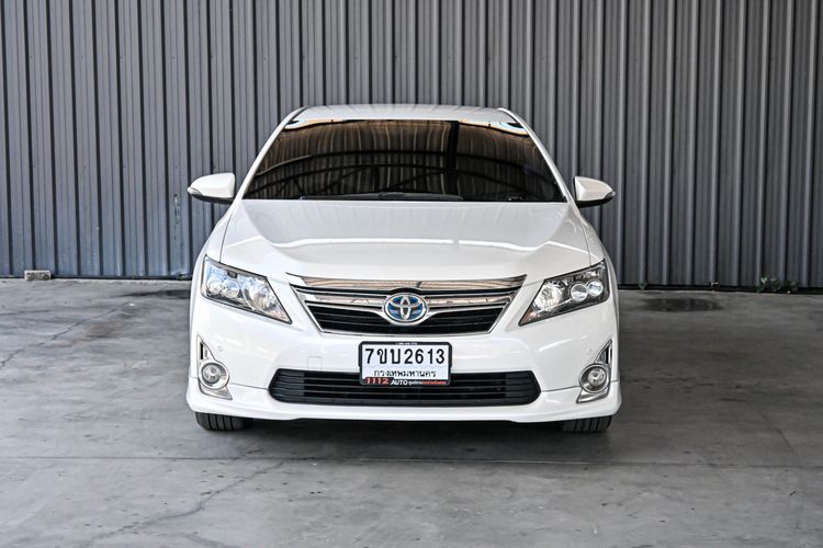 Toyota Camry 2012 2.5 HV Premium Sedan ไฮบริด ไม่ติดแก๊ส เกียร์อัตโนมัติ ขาว รูปที่ 2