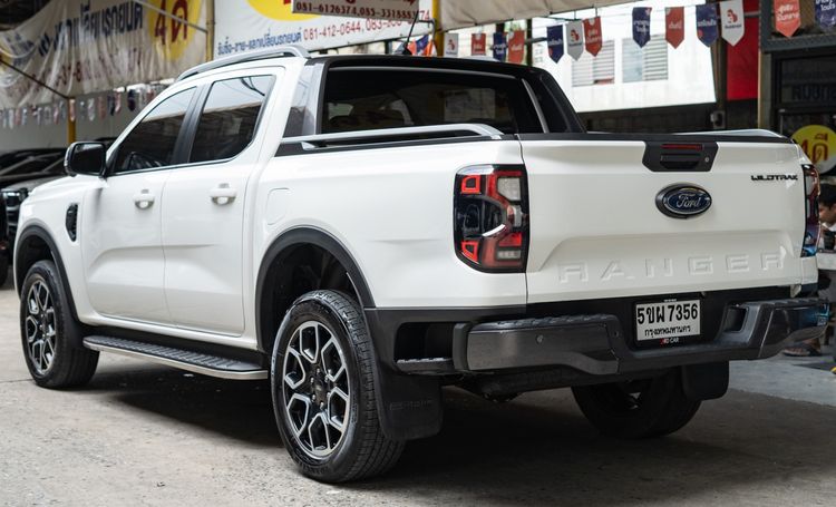Ford Ranger 2024 3.0 WildTrak Hi-Rider 4WD Pickup ดีเซล ไม่ติดแก๊ส เกียร์อัตโนมัติ ขาว รูปที่ 3