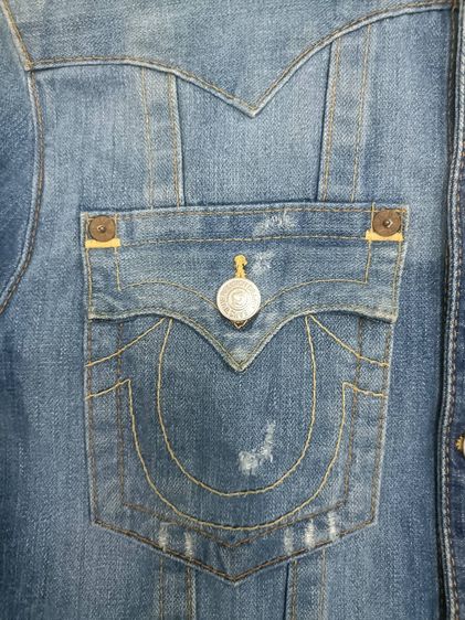 True Religion Jimmy Hooded Denim Jacket รูปที่ 4
