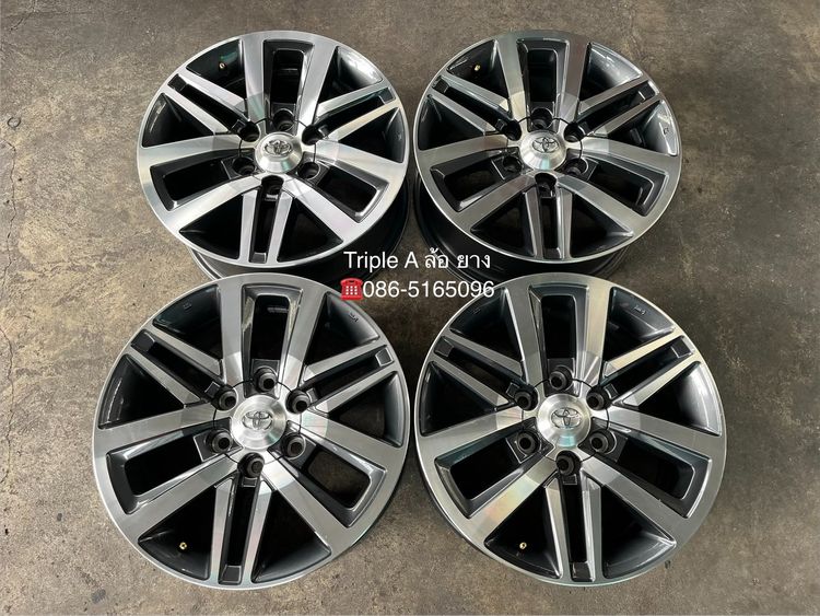 ✨ล้อแม็ก 6รู139✨Toyota Fortuner ตัวท็อป ขอบ 18 เทาหน้าเงา💖สภาพสวยมาก💖 รูปที่ 7