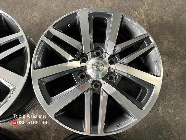 ✨ล้อแม็ก 6รู139✨Toyota Fortuner ตัวท็อป ขอบ 18 เทาหน้าเงา💖สภาพสวยมาก💖 รูปที่ 5