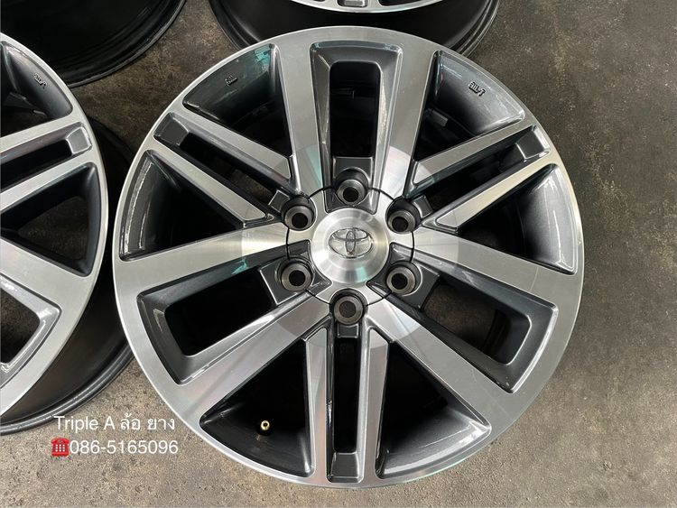 ✨ล้อแม็ก 6รู139✨Toyota Fortuner ตัวท็อป ขอบ 18 เทาหน้าเงา💖สภาพสวยมาก💖 รูปที่ 3