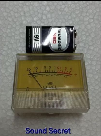 1 pcs VU Meter  วียูมิเตอร์เข็มวินเทจ Japan ขนาดไซส์ใหญ่พิเศษ เฉพาะจอกว้าง 60 * สูง 35 mm พร้อมหลอดไส้ 6V ส่องสว่างภายใน รูปที่ 8