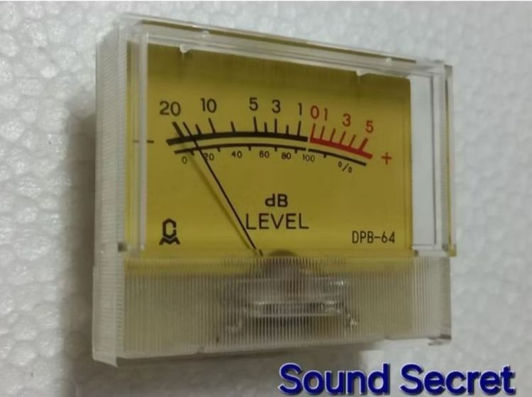 1 pcs VU Meter  วียูมิเตอร์เข็มวินเทจ Japan ขนาดไซส์ใหญ่พิเศษ เฉพาะจอกว้าง 60 * สูง 35 mm พร้อมหลอดไส้ 6V ส่องสว่างภายใน รูปที่ 6