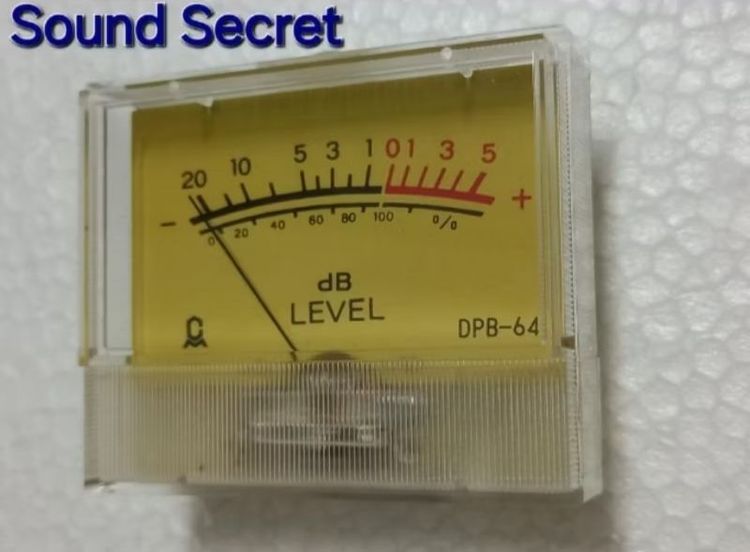 1 pcs VU Meter  วียูมิเตอร์เข็มวินเทจ Japan ขนาดไซส์ใหญ่พิเศษ เฉพาะจอกว้าง 60 * สูง 35 mm พร้อมหลอดไส้ 6V ส่องสว่างภายใน รูปที่ 5