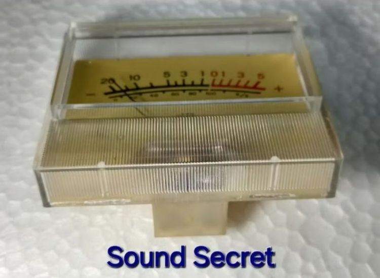 1 pcs VU Meter  วียูมิเตอร์เข็มวินเทจ Japan ขนาดไซส์ใหญ่พิเศษ เฉพาะจอกว้าง 60 * สูง 35 mm พร้อมหลอดไส้ 6V ส่องสว่างภายใน รูปที่ 7