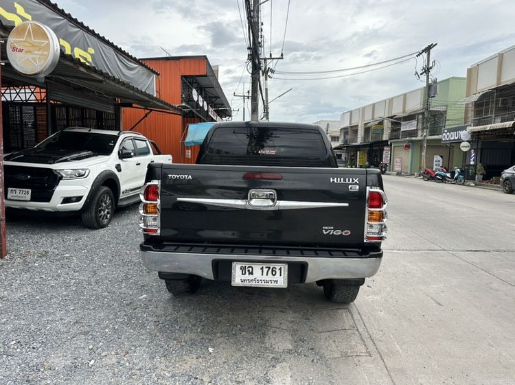 Toyota Hilux Vigo 2007 3.0 E Prerunner Pickup ดีเซล ไม่ติดแก๊ส เกียร์ธรรมดา ดำ รูปที่ 4