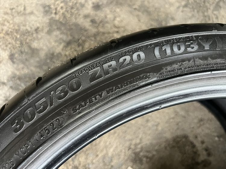 ยาง KUMHO 305 30 20 ปี22 คู่ 2000 บาท ไม่ปะ รูปที่ 8