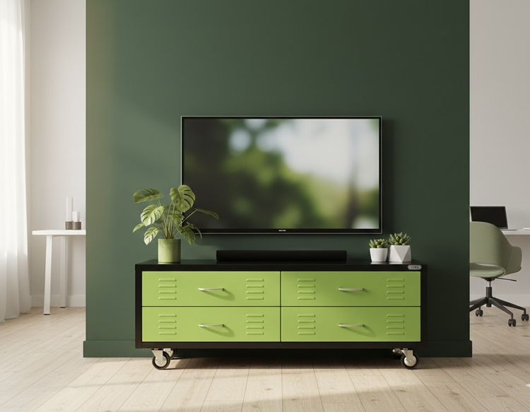 ตู้เหล็กลิ้นชัก 4 ลิ้นชัก SURE TMBS-124 สีเขียว รูปที่ 3