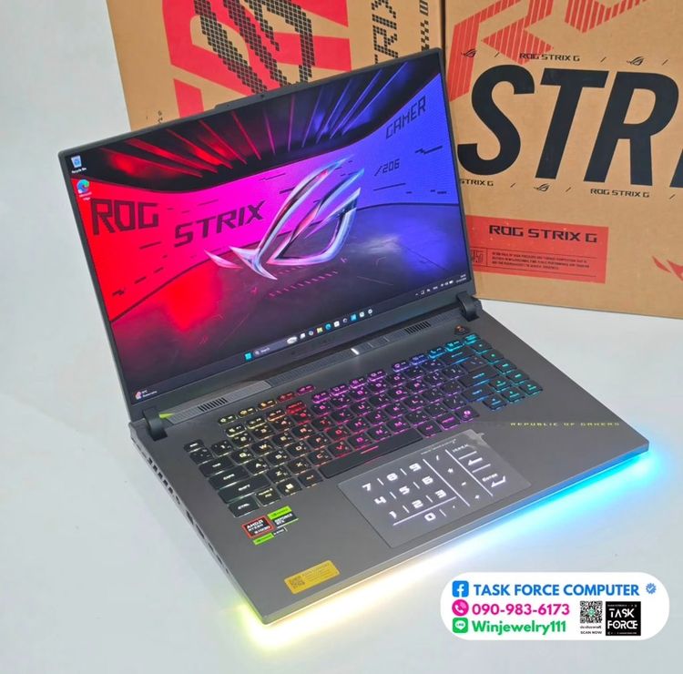 ASUS ROG STRIX G16 G614FR-S5100W - VOLT GREEN รูปที่ 3