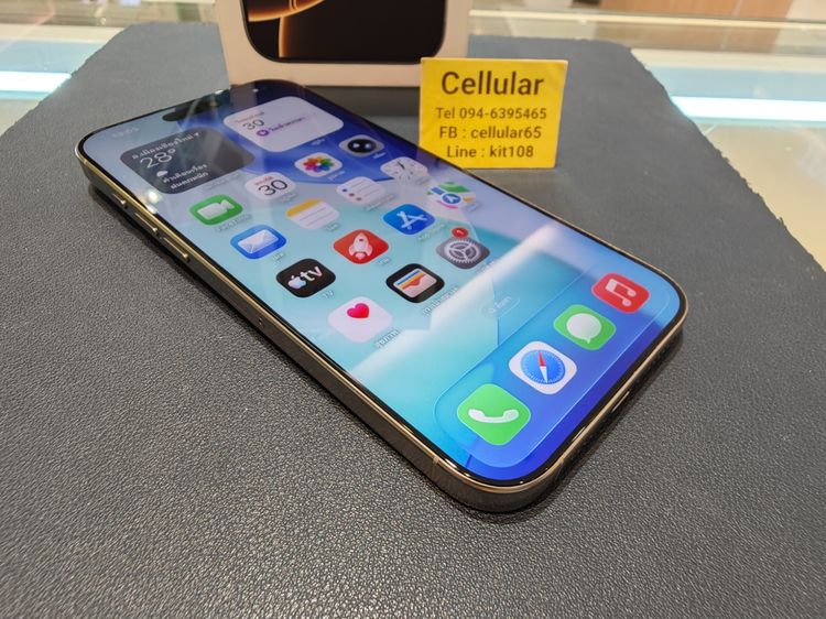 iPhone 16 Pro Max 256GB Batt96 เครื่องไทย สภาพสวยมาก รับผ่อนบัตร รูปที่ 7