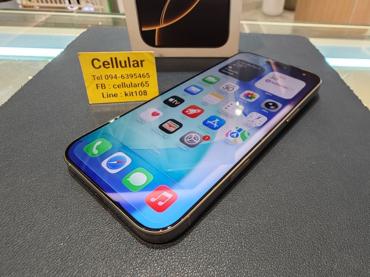 iPhone 16 Pro Max 256GB Batt96 เครื่องไทย สภาพสวยมาก รับผ่อนบัตร รูปที่ 8