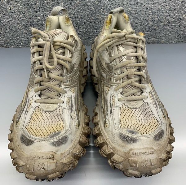 👟 [FOR SALE] Balenciaga Bouncer (Defender) Worn-Out Beige 👟ปล่อยเสือใหญ่ลายคราม ดุดัน สไตล์ไฮเอนด์สตรีท!