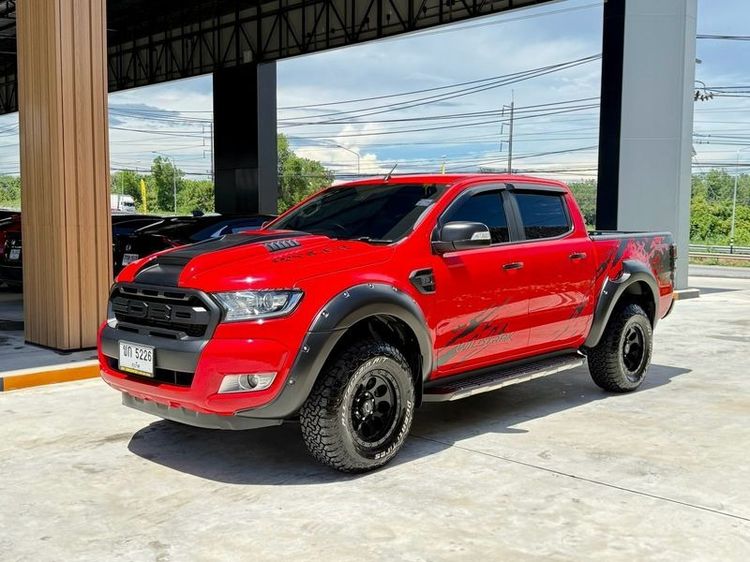Ford Ranger 2018 2.2 Hi-Rider Wildtrak Pickup ดีเซล ไม่ติดแก๊ส เกียร์อัตโนมัติ แดง รูปที่ 3