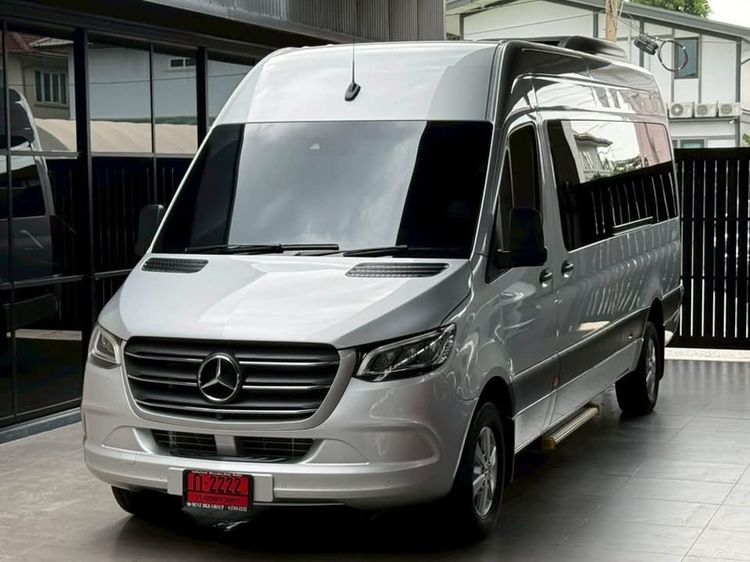Mercedes-Benz Sprinter 2024 2.0 419 Business Long Van ดีเซล ไม่ติดแก๊ส เกียร์อัตโนมัติ เทา