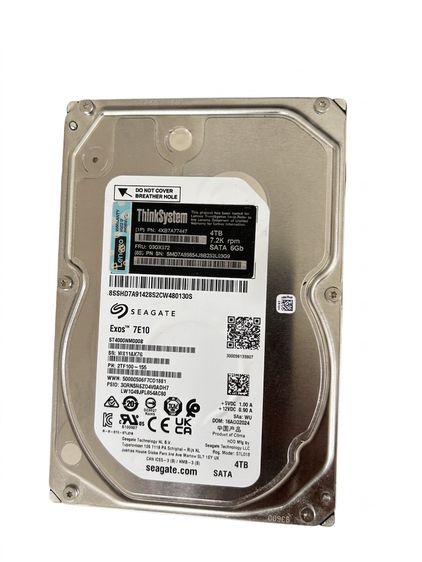 ที่เก็บข้อมูลและเมมโมรี่การ์ด HDD Seagate Exos 7E10 ขนาด 4TB 