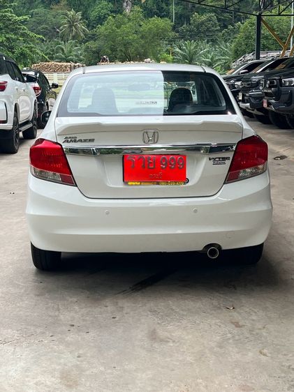 Honda Brio 2014 1.2 Amaze V Sedan เบนซิน ไม่ติดแก๊ส เกียร์อัตโนมัติ ขาว รูปที่ 4