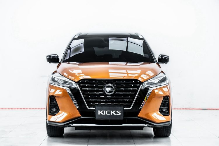 Nissan Kicks 2021 1.2 VL Utility-car ไฮบริด ไม่ติดแก๊ส เกียร์อัตโนมัติ ส้ม รูปที่ 4