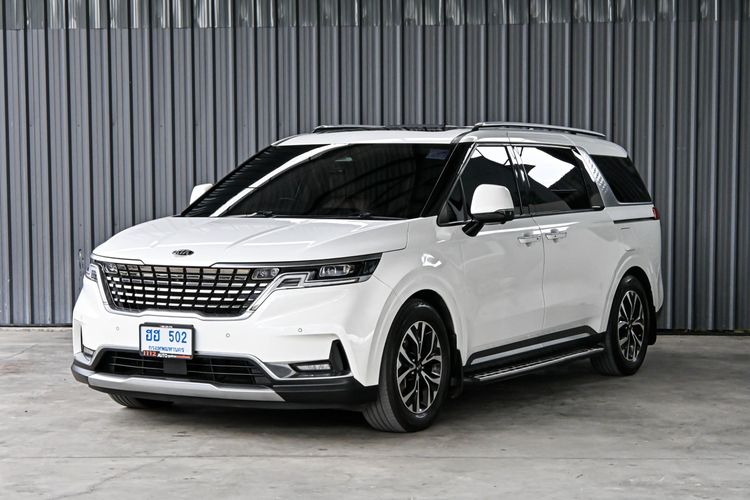 KIA CARNIVAL 2.2 SXL 2021 สีขาว ตัวท็อป Sunroof ไมล์น้อย 8 หมื่นโล.