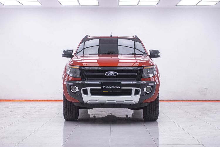 Ford Ranger 2013 2.2 Hi-Rider Wildtrak Pickup ดีเซล ไม่ติดแก๊ส เกียร์อัตโนมัติ ส้ม รูปที่ 4