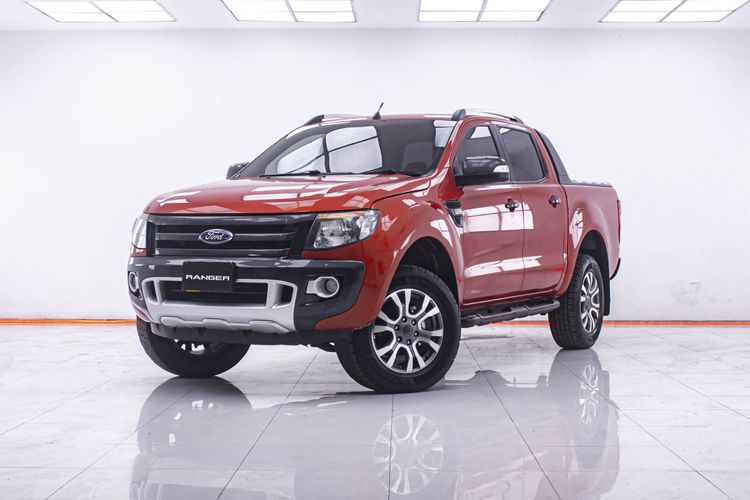 รถ Ford Ranger 2.2 Hi-Rider Wildtrak สี ส้ม