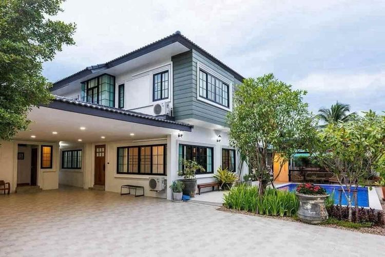 บ้านพูลวิลล่า สไตล์โมเดิร์น Fully Furnished พร้อมเข้าอยู่ ทำเลดีที่สุด หลังตลาดแม่เหียะ เชียงใหม่