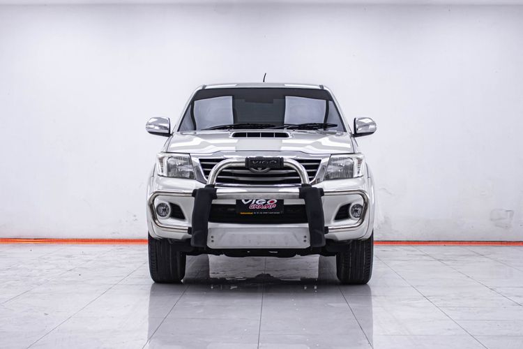 Toyota Hilux Vigo 2014 3.0 G Prerunner Pickup ดีเซล ไม่ติดแก๊ส เกียร์ธรรมดา เทา รูปที่ 4