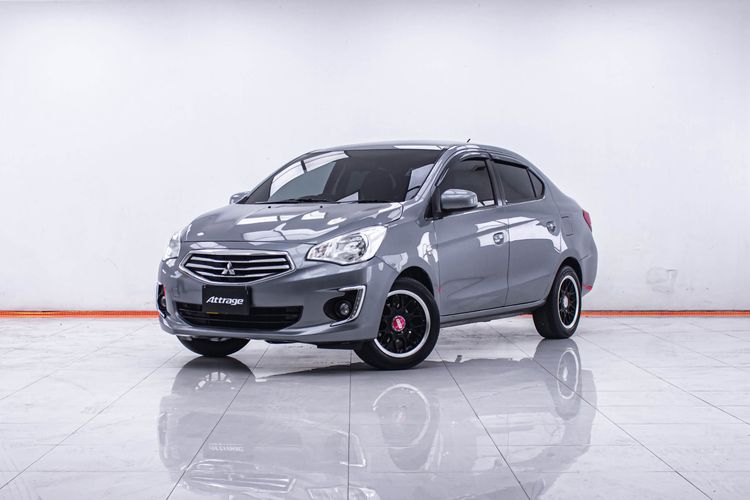 Mitsubishi Attrage 2017 1.2 GLX Sedan เบนซิน ไม่ติดแก๊ส เกียร์อัตโนมัติ เทา