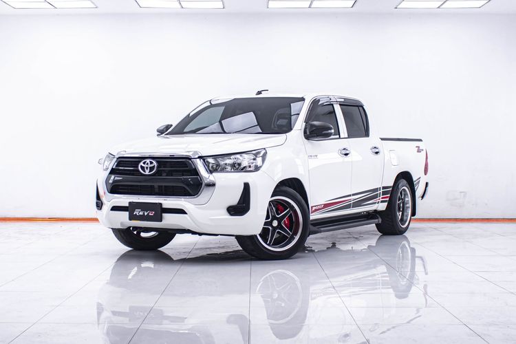 Toyota Hilux Revo 2023 Double Cab 2.4 Entry Z Edition Pickup ดีเซล ไม่ติดแก๊ส เกียร์อัตโนมัติ ขาว