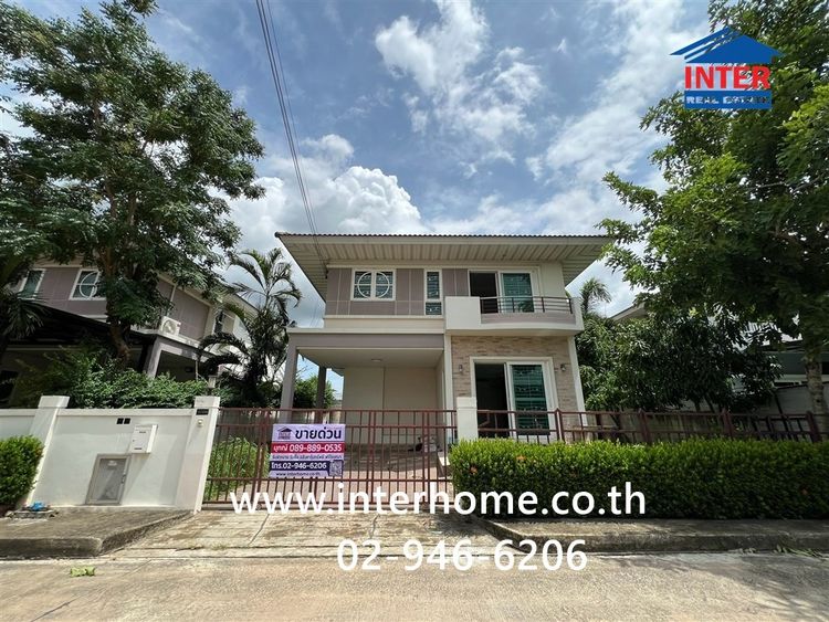 บ้านเดี่ยว 2 ชั้น 67.5 ตร.ว. หมู่บ้านศุภาลัยการ์เด้นวิลล์ สุวรรณภูมิ ถนนลาดกระบัง ถนนวัดศรีวารีน้อย บางเสาธง สมุทรปราการ