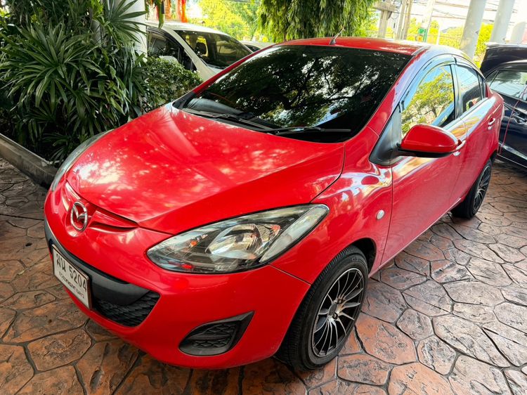 Mazda Mazda 2 2012 1.5 Elegance Groove Sedan เบนซิน ไม่ติดแก๊ส เกียร์อัตโนมัติ แดง รูปที่ 3