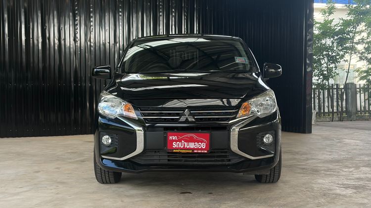 Mitsubishi Attrage 2021 1.2 GLX Sedan เบนซิน ไม่ติดแก๊ส เกียร์อัตโนมัติ ดำ รูปที่ 2