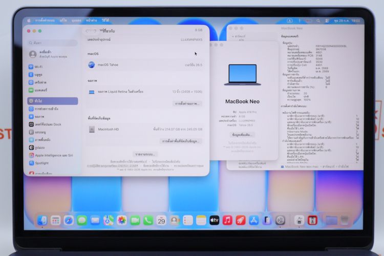 MacBook Neo 8.256GB Batt 100 Care 04.2027 รูปที่ 2