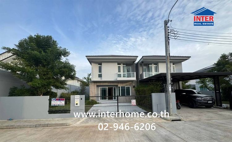 บ้านเเฝด 2 ชั้น 50.3 ตร.ว. หมู่บ้านอินนิซิโอ สุขสวัสดิ์ - ประชาอุทิศ ใกล้บิ๊กซี ประชาอุทิศ ซอยประชาสามัคคี ถนนประชาอุทิศ พระสมุทรเจดีย์ 