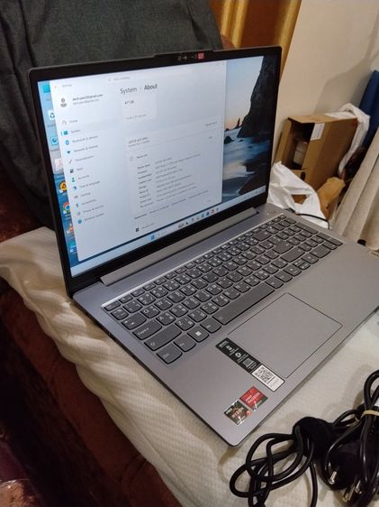 วินโดว์ 16 กิกะไบต์ HDMI ใช่ โน้ตบุ๊ก Lenovo IdeaPad Slim 3 15AMN สภาพเหมือนใหม่ เพิ่งซื้อเมื่อ 13 มิถุนายน 2026 (ใช้งานมาเพียง 1 เดือนกว่าๆ)