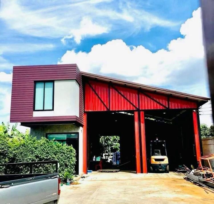 🚩ขายที่ดิน พร้อมโกดังใหม่🏡อยู่อาศัยทำงานก็ดี ครบจบในทีเดียว🏘️ออกแบบตามใจคุณ✍️ ✅ฟรีค่าโอน# โฉนดพร้อม 🕹️พิกัด บางบัวทอง  นนทบุรี 🛣️จากเซ็นทรัลเวสต์เกต 15 นาที 🏗️โครงการติดถนนใ รูปที่ 2