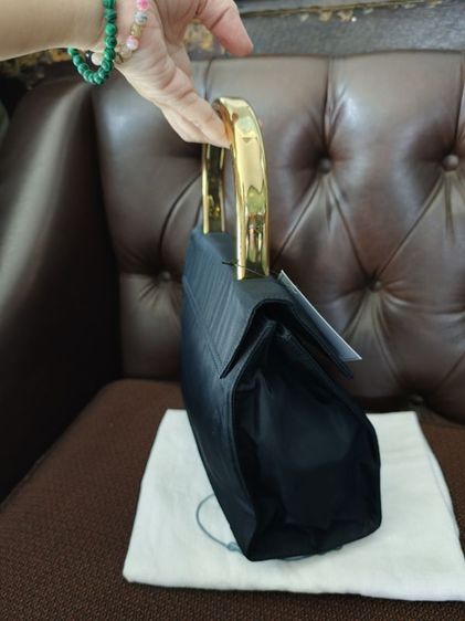 Vintage Prada Nylon Metal Handle Handbag รูปที่ 4