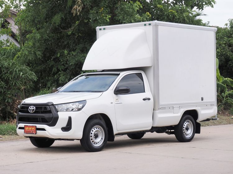 Toyota Hilux Revo 2022 2.4 Entry Pickup ดีเซล ไม่ติดแก๊ส เกียร์ธรรมดา ขาว
