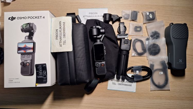 ประกันศูนย์ไทยเหลือยาว 10 เดือน  DJI Pocket 4 Creator Combo