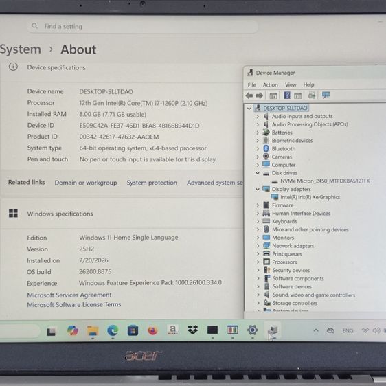 ACER SWIFT 3 SF314-512-70UG รูปที่ 8