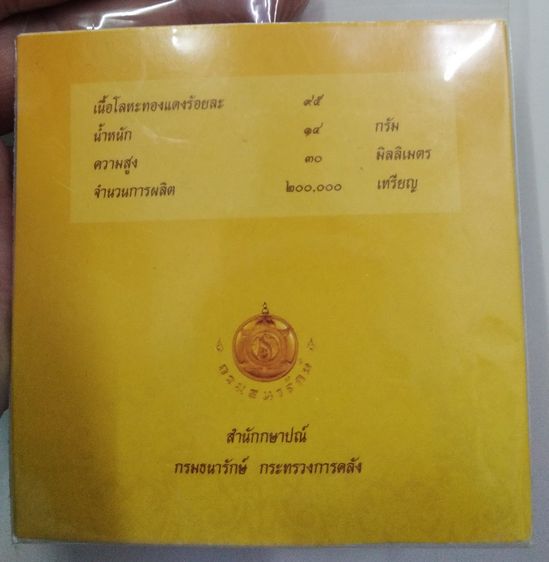 75471-เหรียญที่ระลึกพิธีพระราชทานเพลิงศพ สมเด็จพระญาณสังวร สมเด็จพระสังฆราช เนื้อทองแดง พร้อมซองเดิมๆ รูปที่ 14