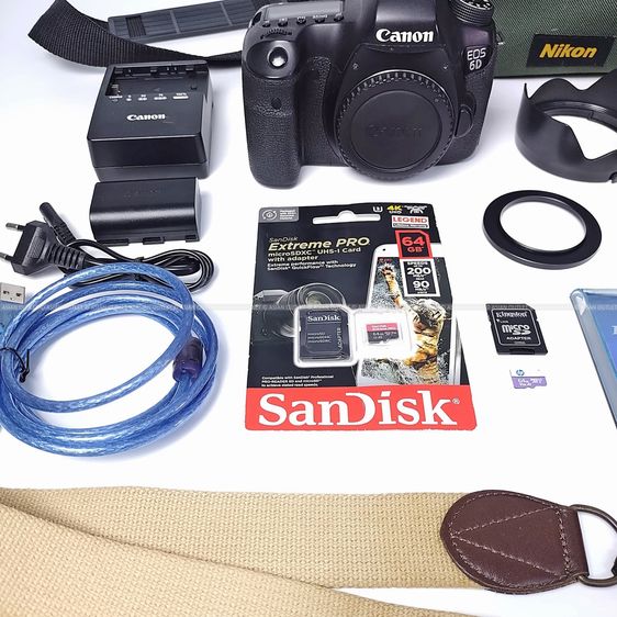 Set กล้อง Full Frame Canon 6D ตัวเก่ง เลนส์ Portrait Canon 50mm F1.8 STM Super-Takumar 135mm F3.5  ชุดแบตแท้ ของแถมเพียบ คุ้มเวอร์ รูปที่ 2