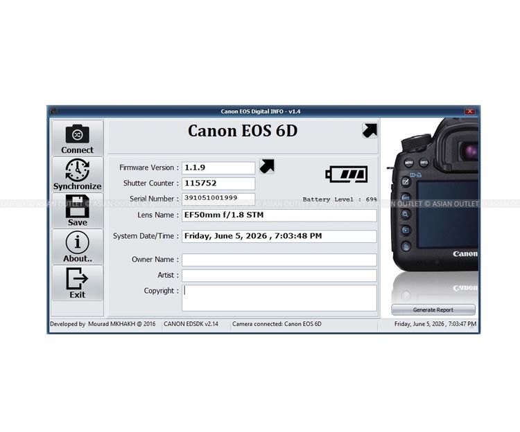 Set กล้อง Full Frame Canon 6D ตัวเก่ง เลนส์ Portrait Canon 50mm F1.8 STM Super-Takumar 135mm F3.5  ชุดแบตแท้ ของแถมเพียบ คุ้มเวอร์ รูปที่ 7