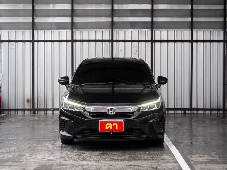 Honda City 2020 1.0 V Sedan เบนซิน ไม่ติดแก๊ส เกียร์อัตโนมัติ ดำ รูปที่ 3