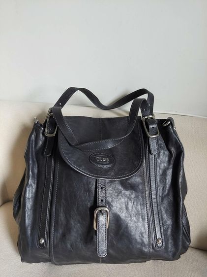 กระเป๋า Tod’s ของแท้ใบใหญ่ สีดำ