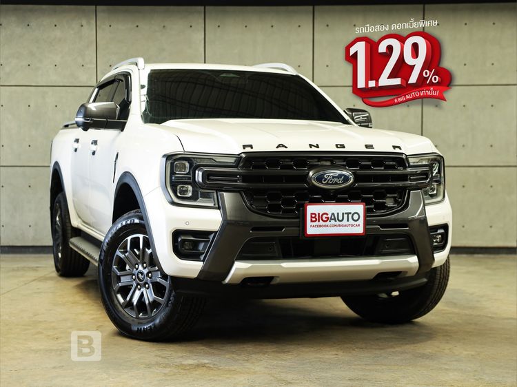 รถ Ford Ranger 2.0 Wildtrak 4WD สี ขาว